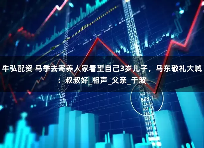 牛弘配资 马季去寄养人家看望自己3岁儿子，马东敬礼大喊：叔叔好_相声_父亲_于波